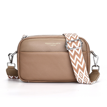 Women's Fashion Simple First Layer Leather One-shoulder Crossbody Bag